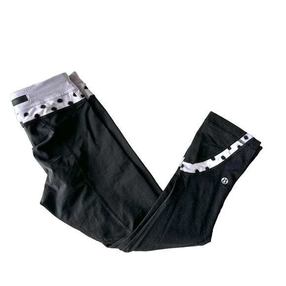 Lululemon Run Inspire Crop II Dot Leggings Size 2 - Picture 6 of 12